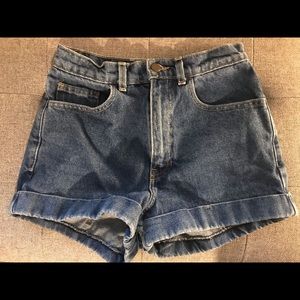 American Apparel High Waisted Denim Shorts
